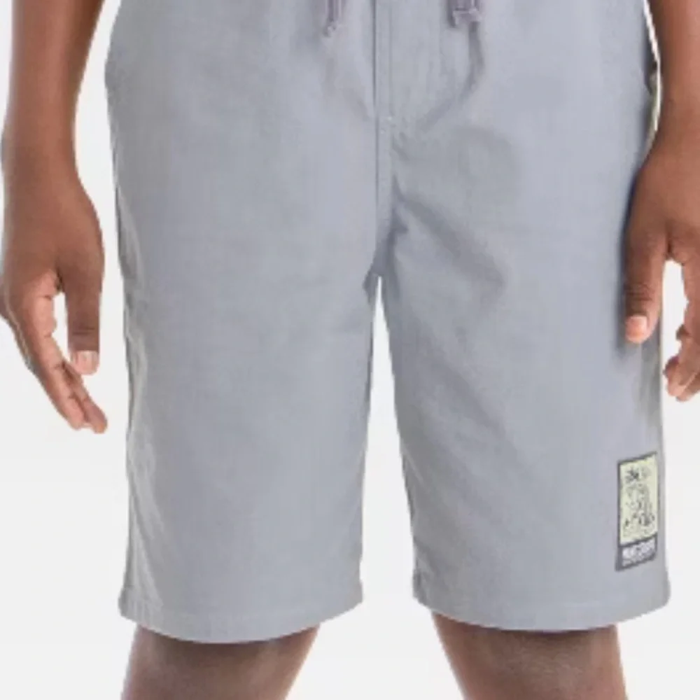 Boys Minecraft Gray Woven Shorts‎